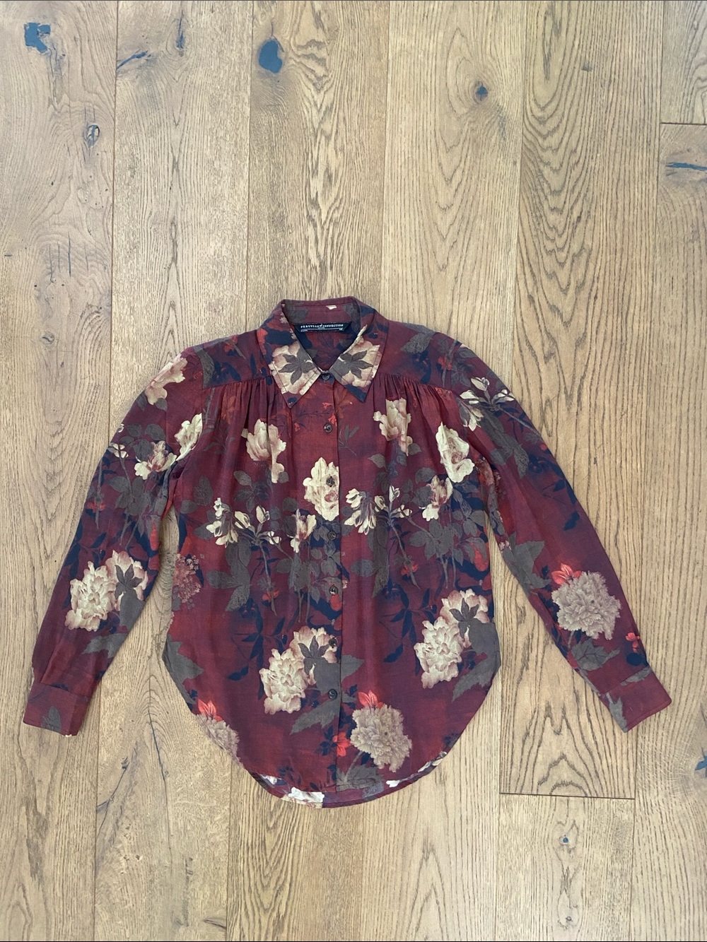 Peruvian Connection Tea House Button Down Blouse - Picture 3 of 10